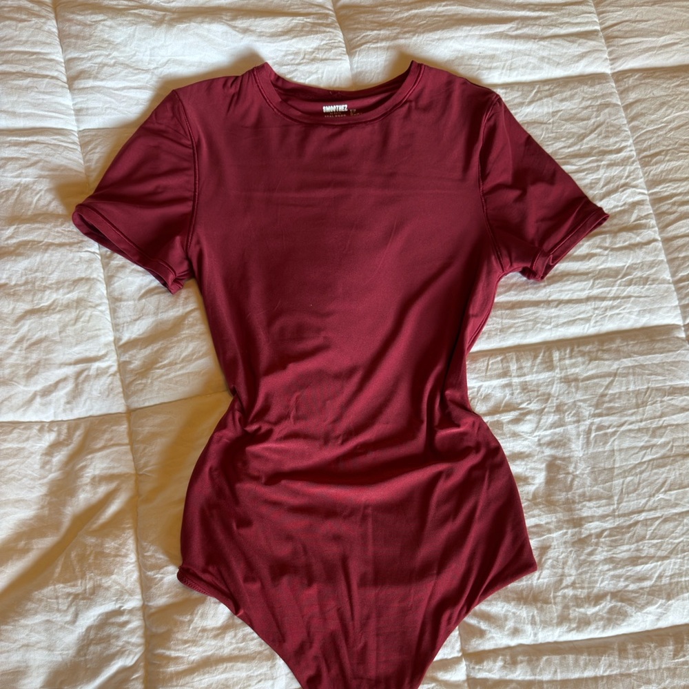 Aerie Smoothez Rich Red Bodysuit